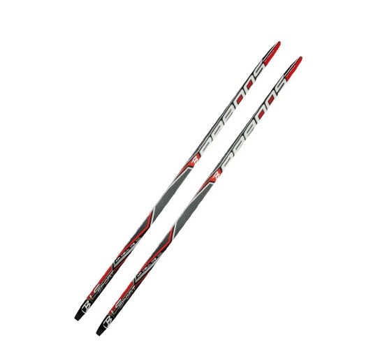 Беговые лыжи STC LS Sport 1 сорт черный/красный, 185 см