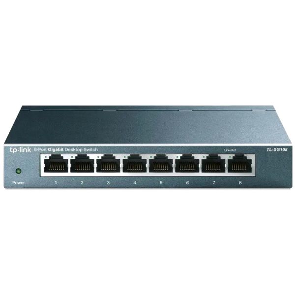 Коммутатор TP-LINK TL-SG108 8x10/100/1000 Мбит/сек, неуправляемый