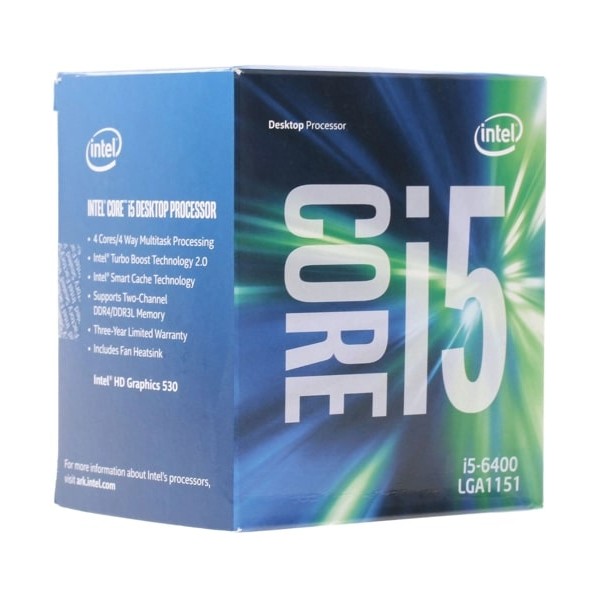 Процессор Intel Core i5-6400 2.7-3.3 ГГц BOX