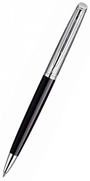 Шариковая ручка WATERMAN Hemisphere Deluxe (S0921150) Black CT (M) чернила: синий нержавеющая сталь блестящий хром